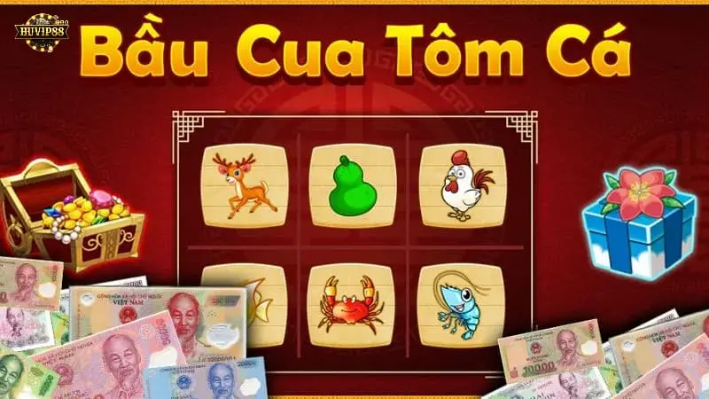 Hướng dẫn chơi Bầu Cua online tại Huvip88 cực đơn giản 2 Người chơi cần chọn cửa cược Bầu Cua online thích hợp